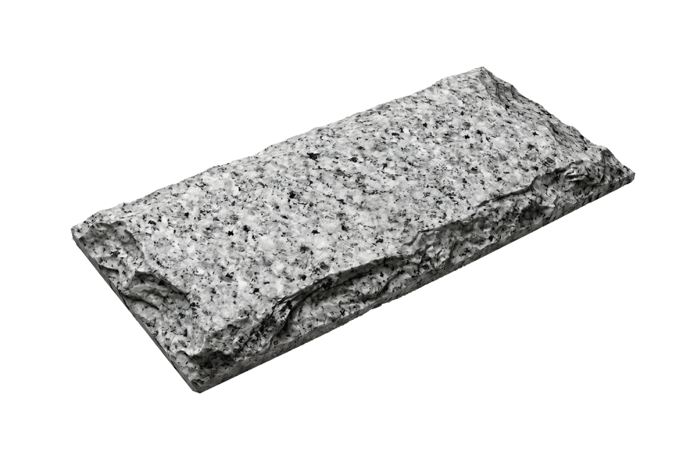 Серая Гранитная плитка Grey, Mushroom под скалу колотая купить в  Новгороде